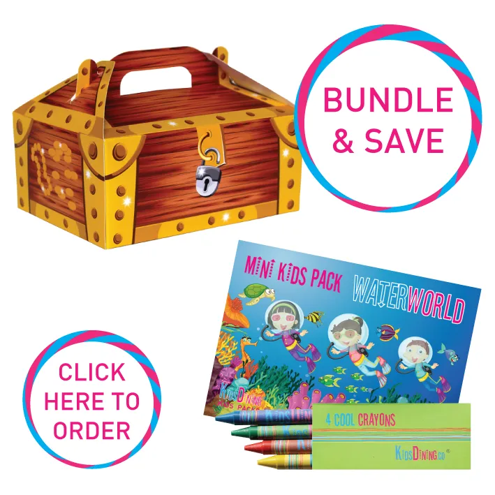Food Hamper Box & Mini Activity Pack Bundle (100)