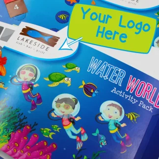 Logo Branded Water World Premium Activity Packs (100)