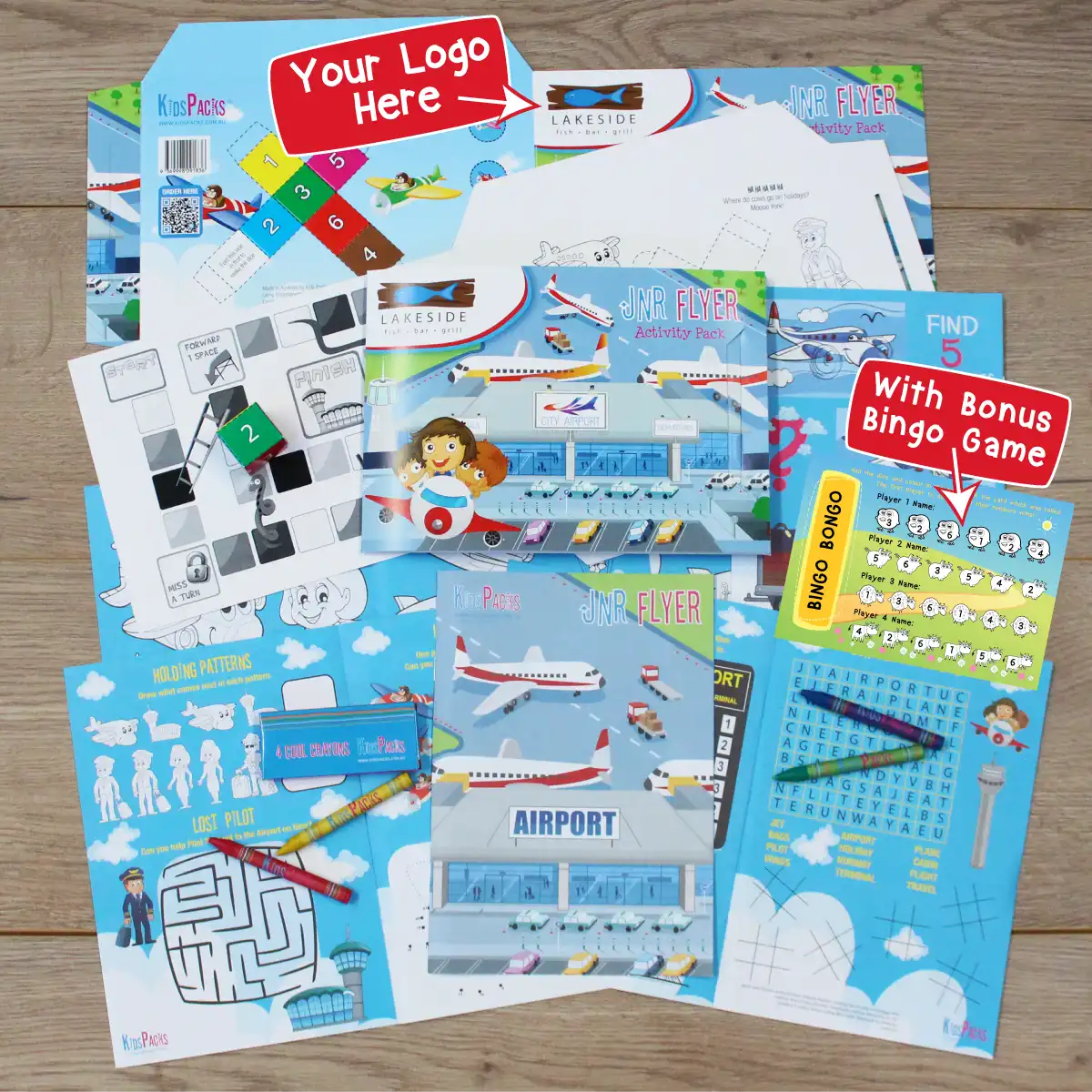 Logo Branded Jnr Flyer Premium Activity Packs (100) - Image 2